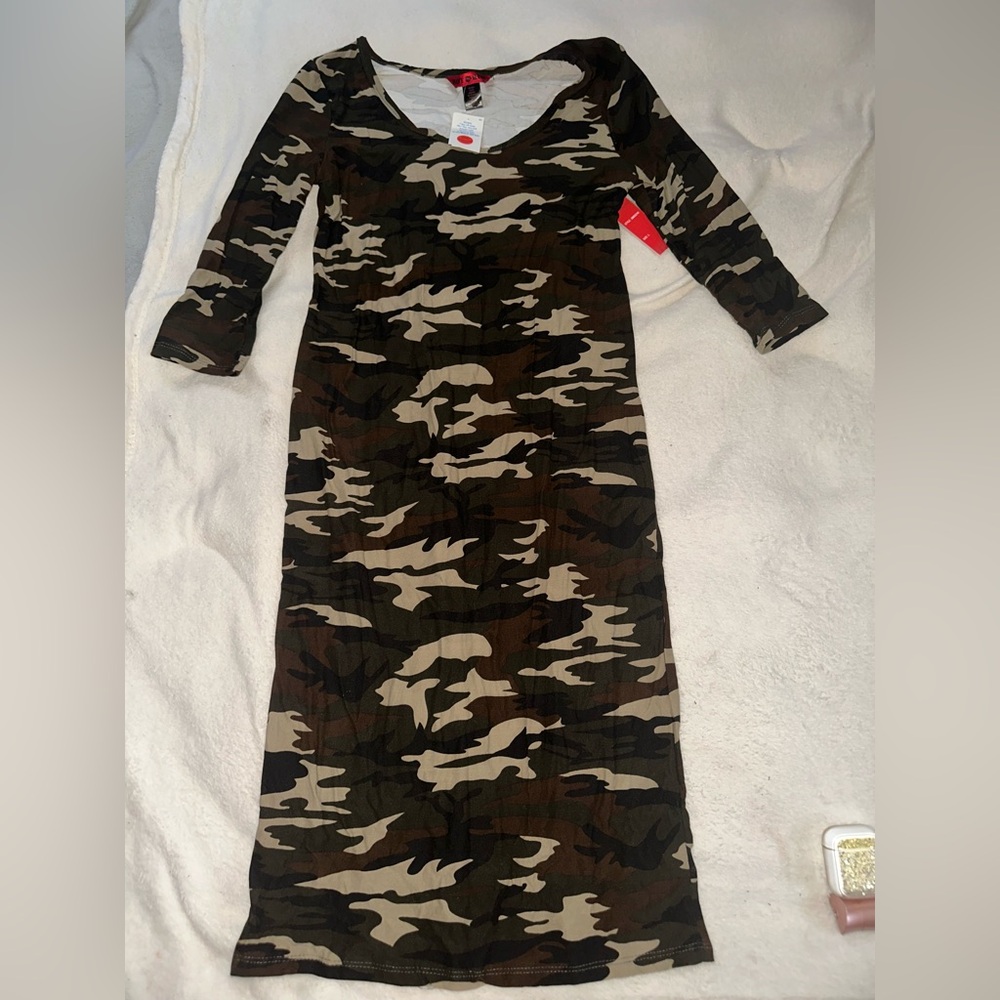 Camo Bodycon Dress
